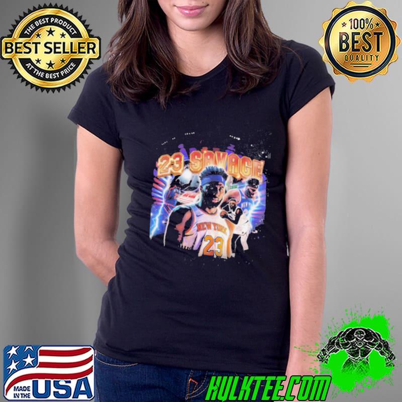 Mitchell Robinson 23 Savage New York Shirt Ladies Tee Mitchell Robinson 23 Savage New York Shirt Ladies Tee