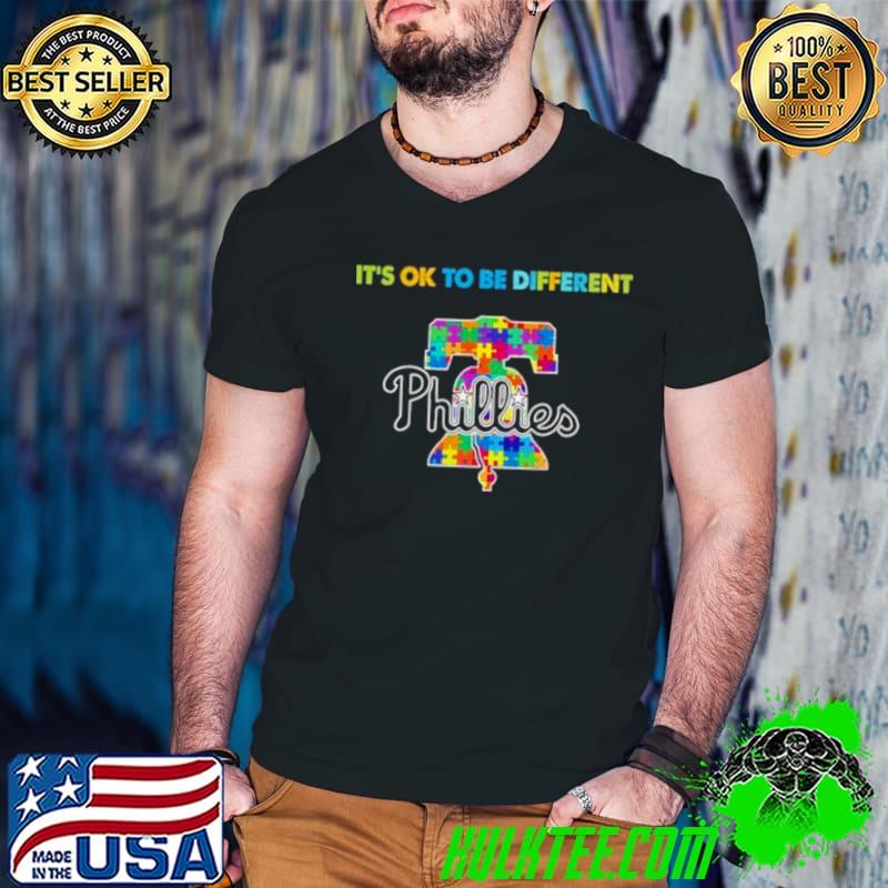 MLB Philadelphia Phillies It’s Ok To Be Different Autism shirt