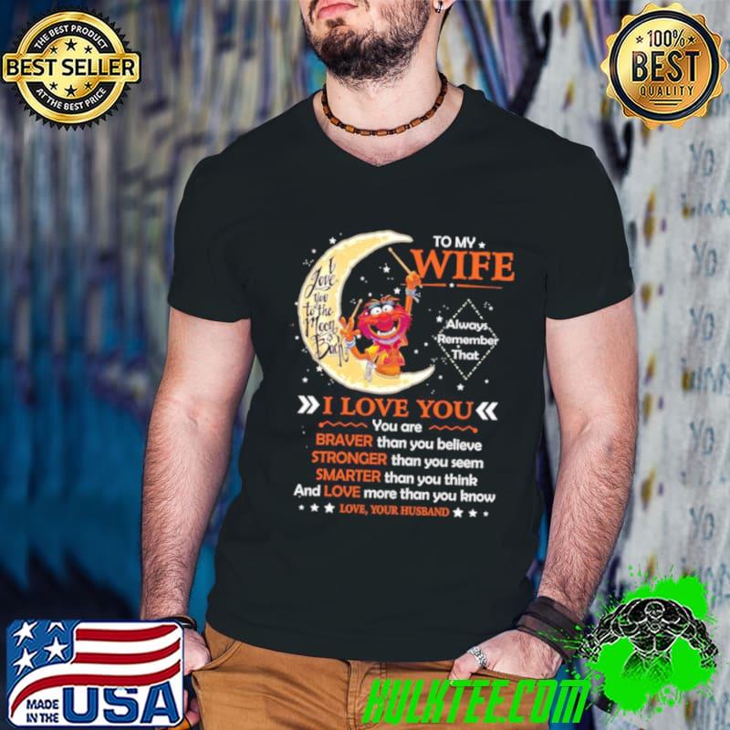 Muppet Animal to my wife i love you braver stronger smarter love s Guys V Neck Muppet Animal to my wife i love you braver stronger smarter love s Guys V Neck