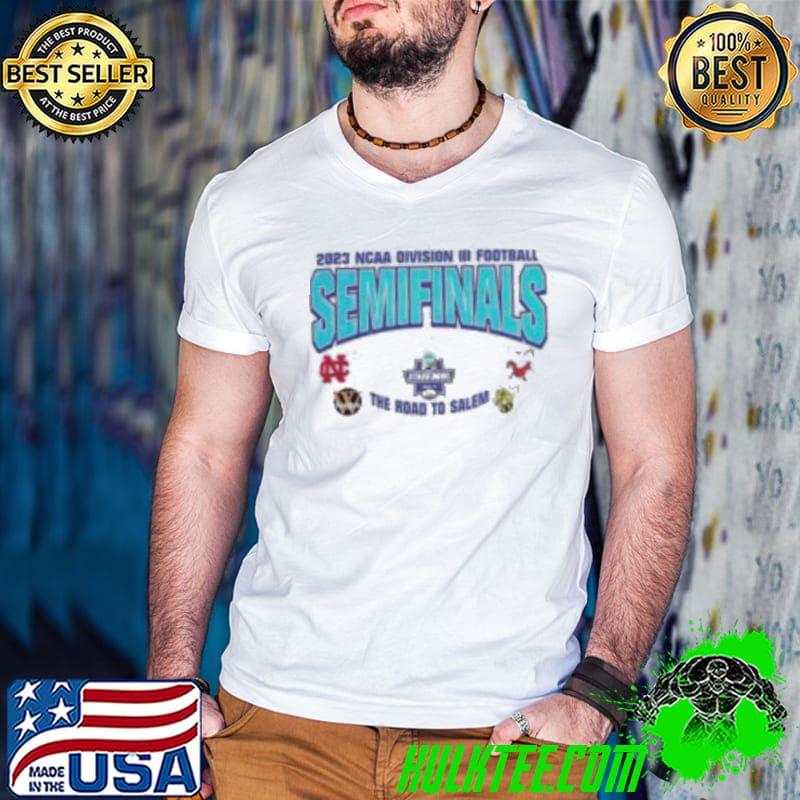 NCAA Division III Football Semifinals Stagg Bowl The Road To Salem Logo Shirt Guys V Neck NCAA Division III Football Semifinals Stagg Bowl The Road To Salem Logo Shirt Guys V Neck