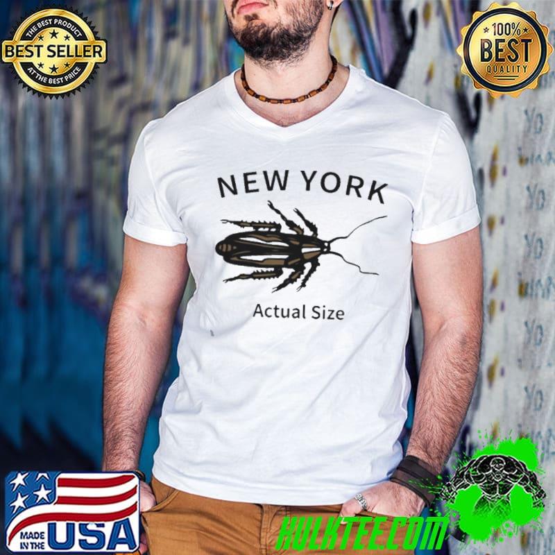 New York Cockroach Actual Size s Guys V Neck New York Cockroach Actual Size s Guys V Neck