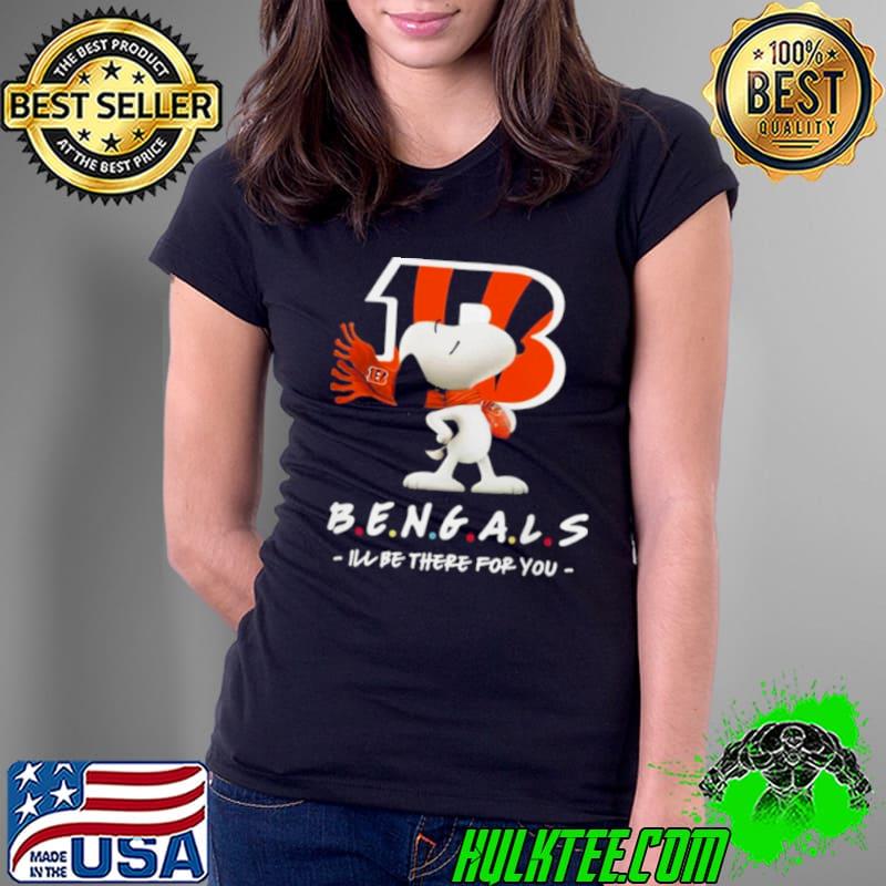 Nfl Cincinnati Bengals Snoopy I’ll Be There For You 2023 s Ladies Tee Nfl Cincinnati Bengals Snoopy I’ll Be There For You 2023 s Ladies Tee
