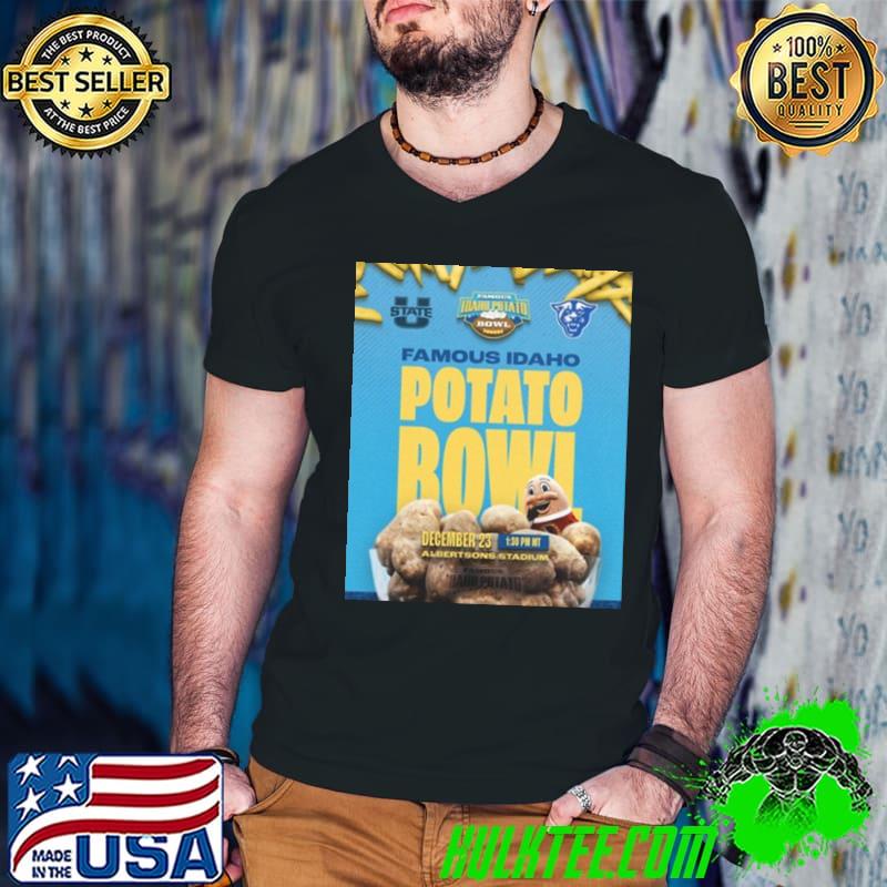 Nice famous Idaho Potato Bowl 2023 Utah State vs Georgia State Albertsons Stadium Boise ID College Football Bowl Games Shirt