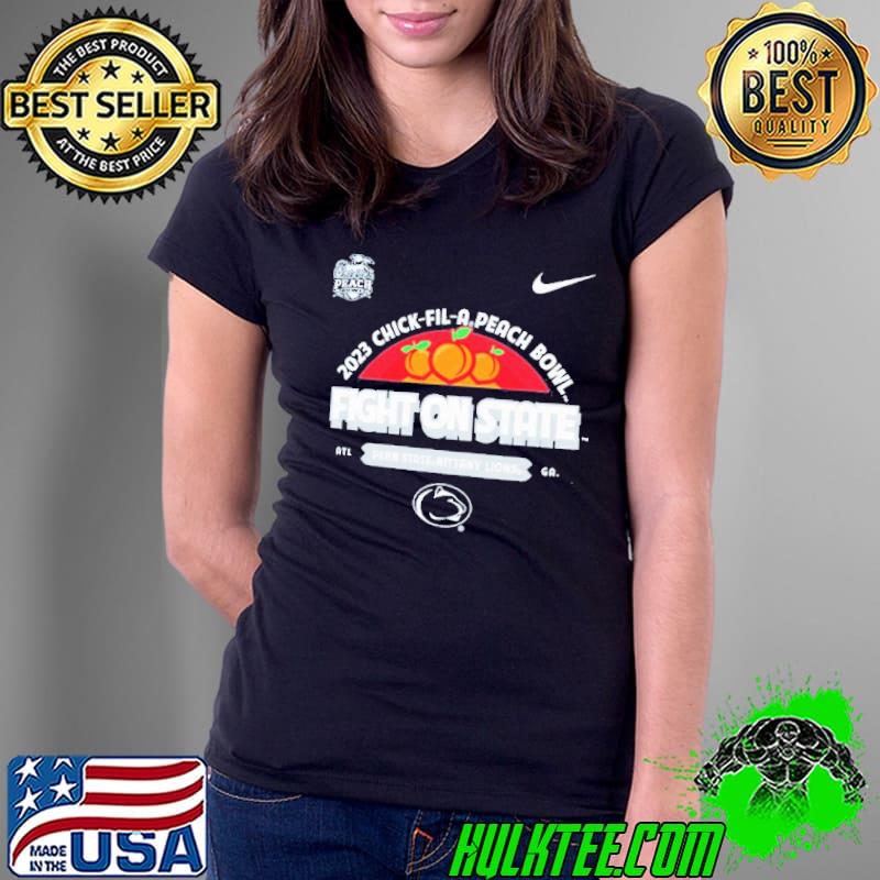 Nike Penn State Nittany Lions Peach Bowl 2023 Fight On State Shirt
