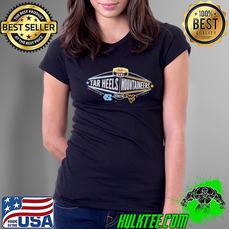 North Carolina Tar Heels Vs West Virginia Mountaineers 2023 Duke’s Mayo Bowl Shirt Ladies Tee North Carolina Tar Heels Vs West Virginia Mountaineers 2023 Duke’s Mayo Bowl Shirt Ladies Tee