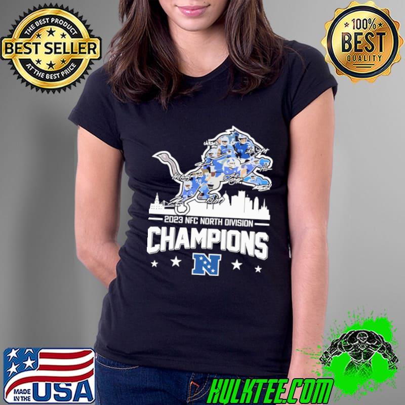 Official lions NFC North Champion 2023 Stars Logo Football T-Shirt ...