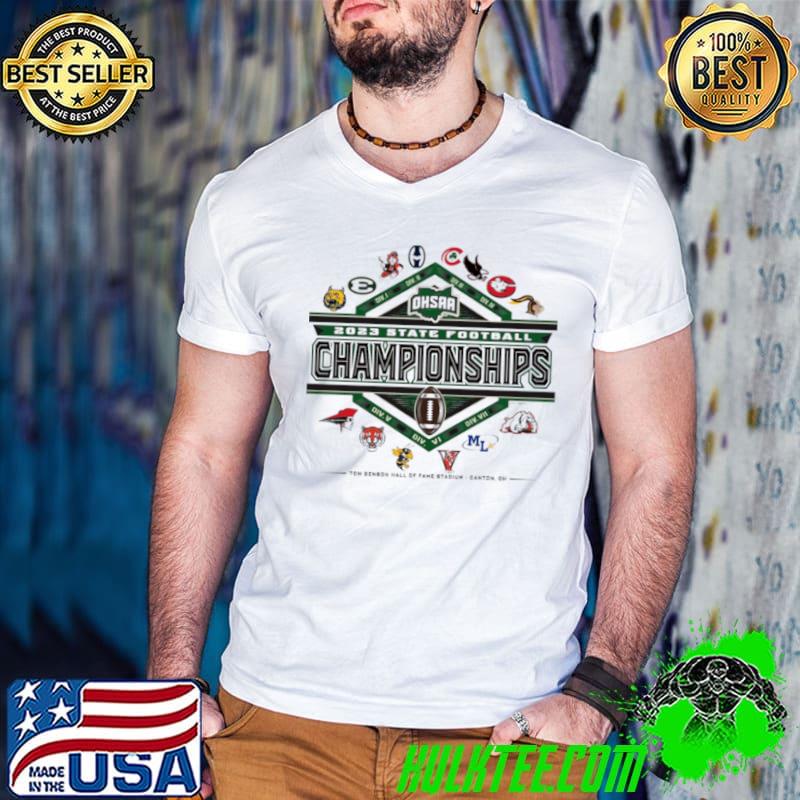 OHSAA 2023 state football championships Tom Benson hall of fame shirt