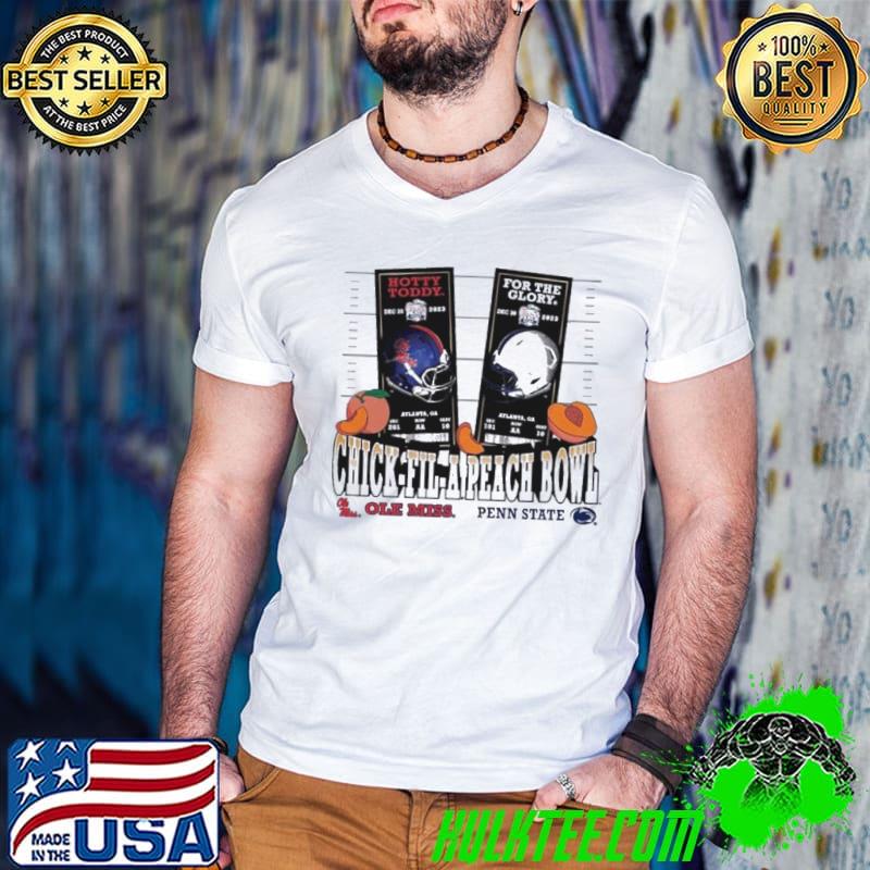 Ole Miss Rebels vs Penn State Nittany Lions 2023 Peach Bowl Matchup Unmatched Excellence Shirt Guys V Neck Ole Miss Rebels vs Penn State Nittany Lions 2023 Peach Bowl Matchup Unmatched Excellence Shirt Guys V Neck