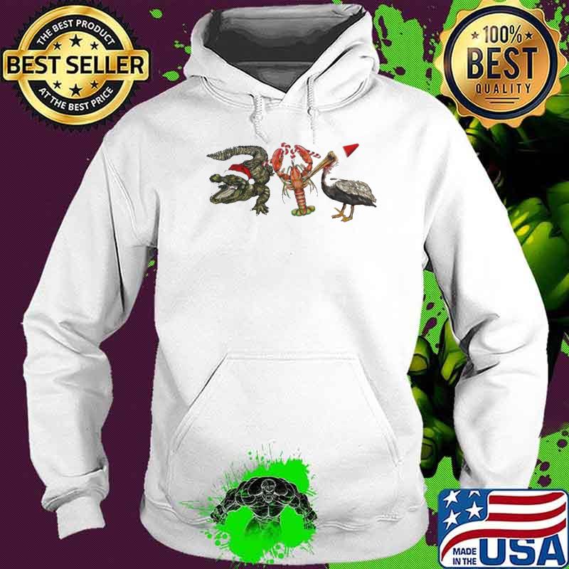 Original alligator Shrimp Pelican Santa s Hoodie Original alligator Shrimp Pelican Santa s Hoodie