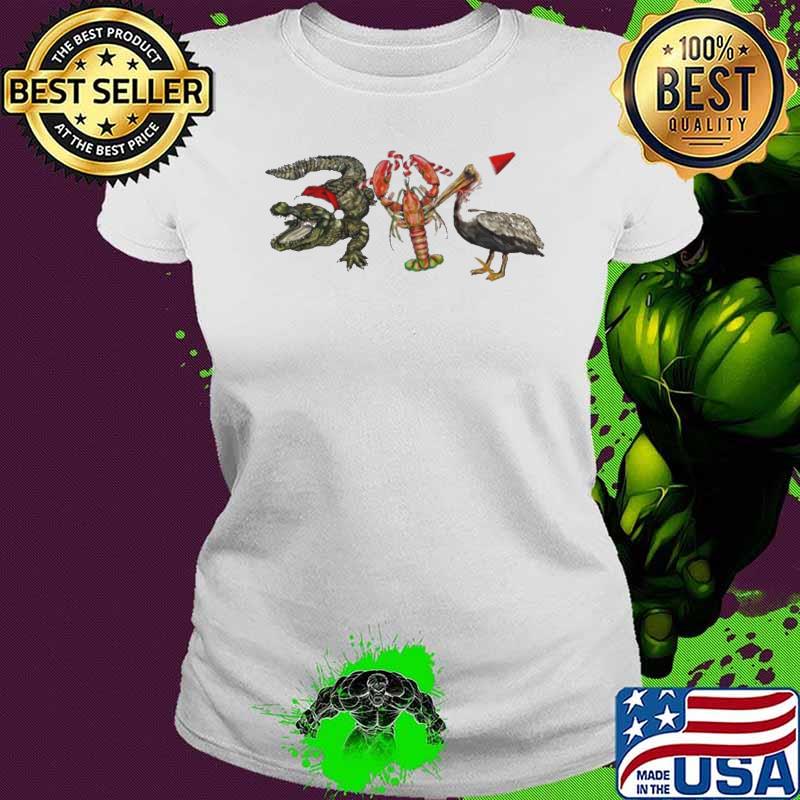 Original alligator Shrimp Pelican Santa s Ladies tee Original alligator Shrimp Pelican Santa s Ladies tee