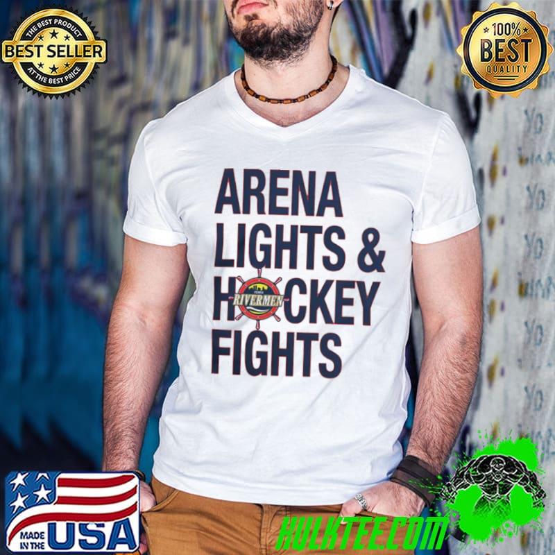Peoria Rivermen Arena Lights and Hockey Fights s Guys V Neck Peoria Rivermen Arena Lights and Hockey Fights s Guys V Neck