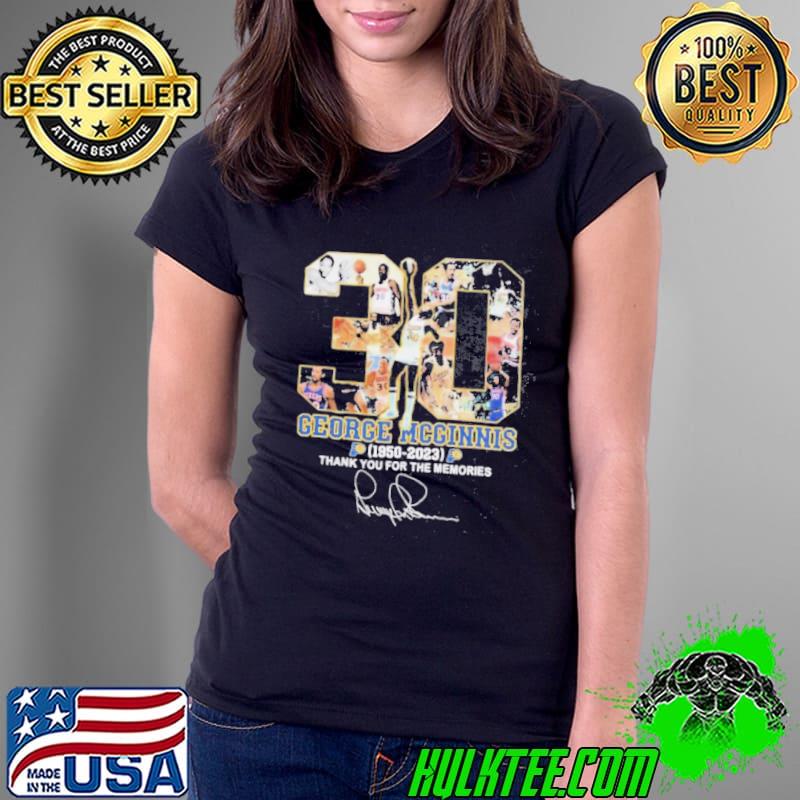 Philadelphia Sixers 30 George Mcginnis 1950 2023 Signature shirt