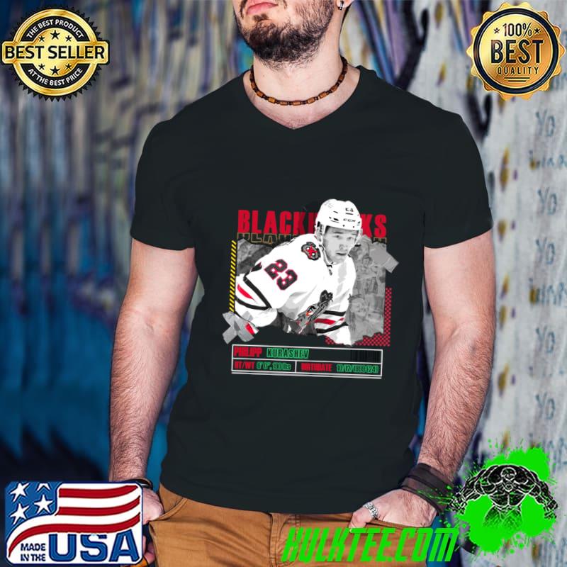 Philipp Kurashev Swiss-Russian professional ice hockey centre Blackhawks T-Shirt Philipp Kurashev Swiss-Russian professional ice hockey centre Blackhawks T-Shirt
