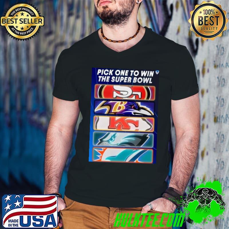 Pick One Team To Win The Super Bowl Nfl s Guys V Neck Pick One Team To Win The Super Bowl Nfl s Guys V Neck