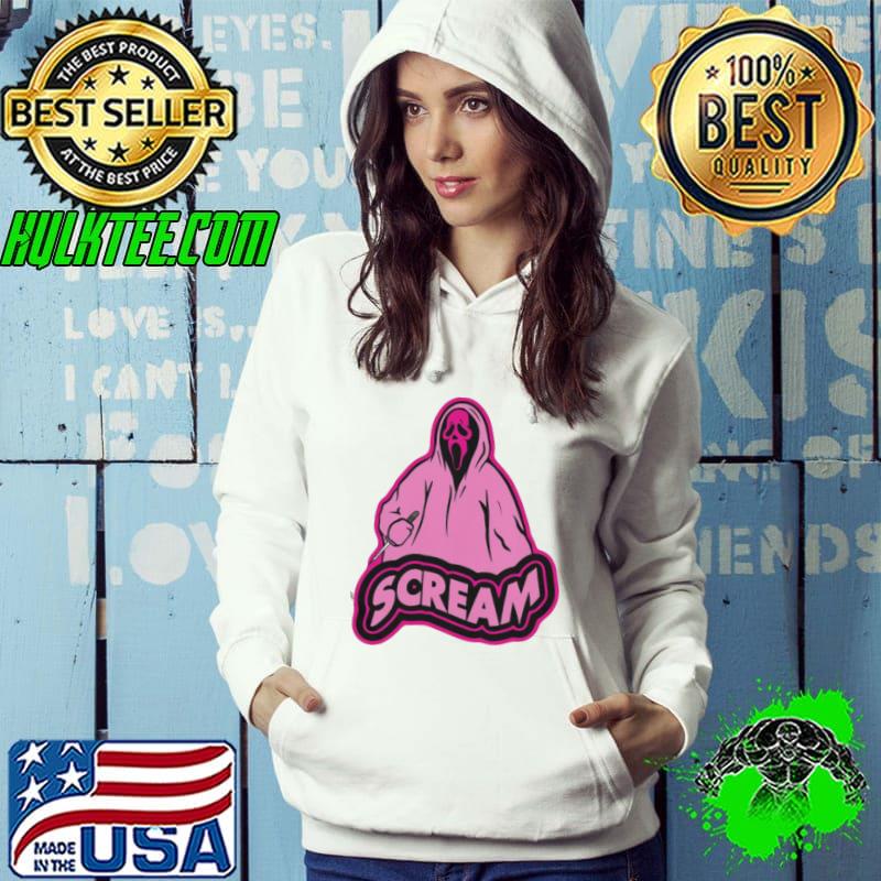 Pink Ghostface Art Lover Gifts shirt