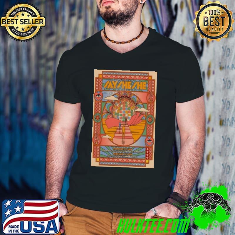 Poster Feb 9-2024 Show Say She She Santa Barbara CA shirt