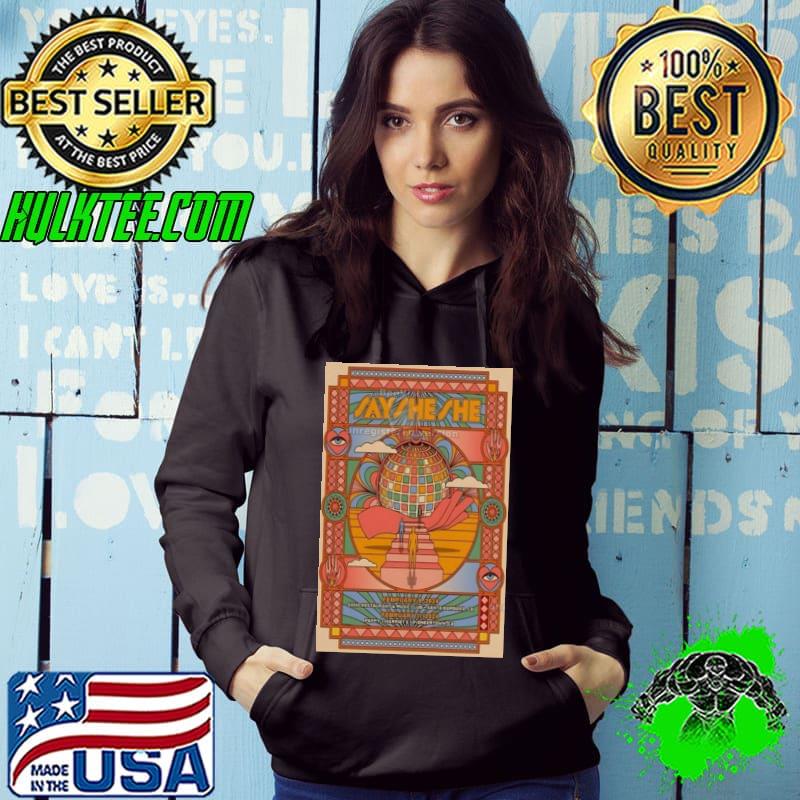 Poster Feb 9-2024 Show Say She She Santa Barbara CA s Hoodie Poster Feb 9-2024 Show Say She She Santa Barbara CA s Hoodie