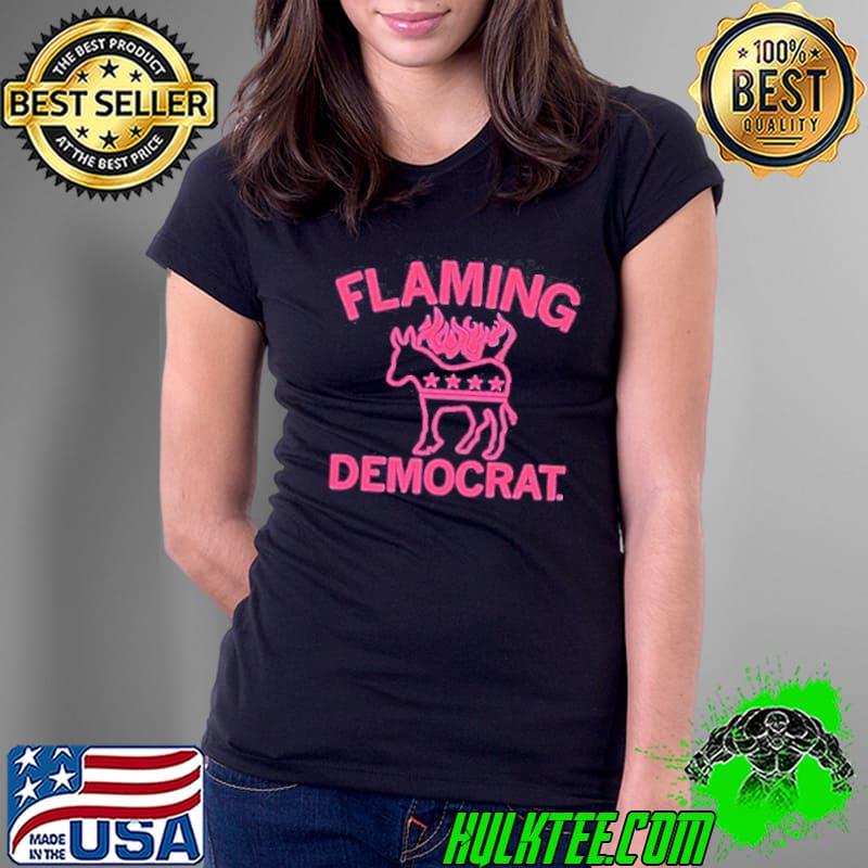 Raygunsite flaming democrat shirt