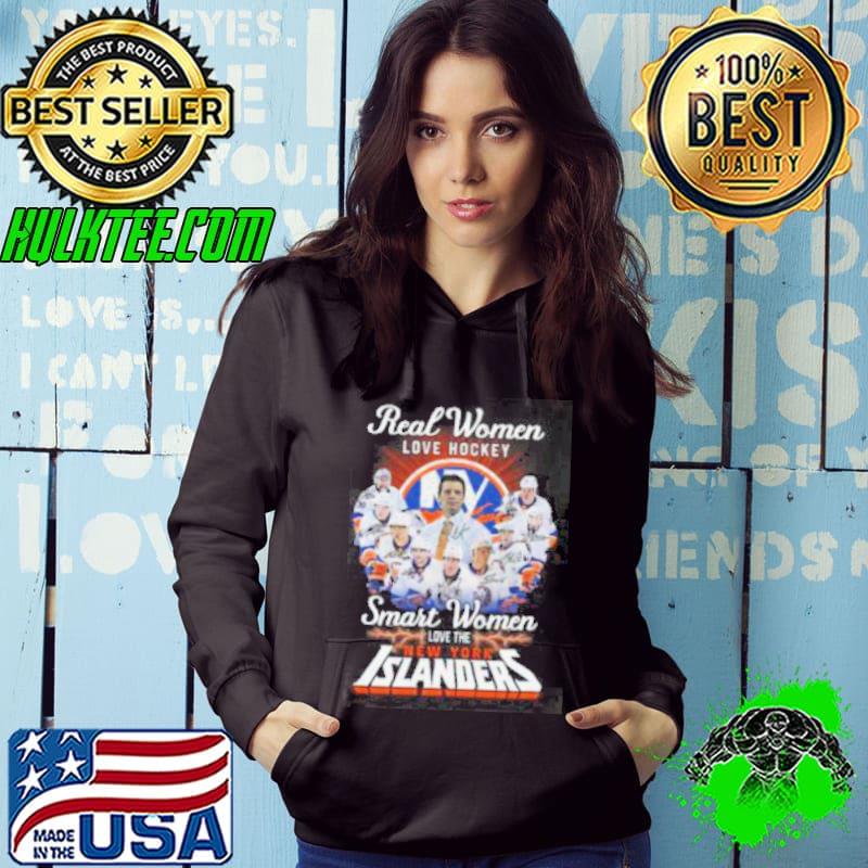 Real Women Love Hockey Smart Women Love The Islanders Signatures Shirt