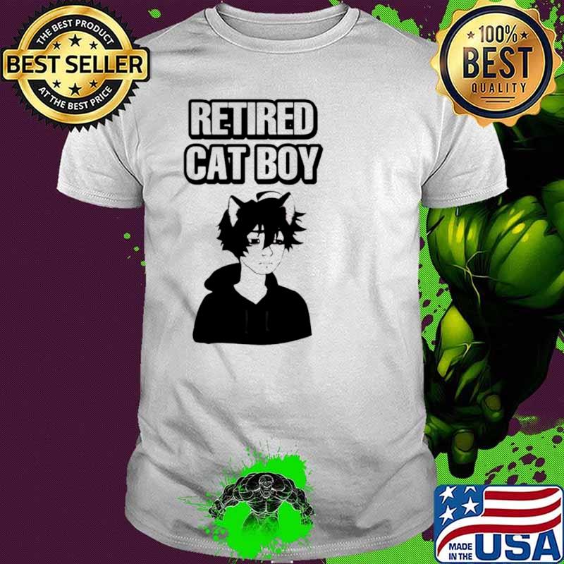 Retired cat boy shirt