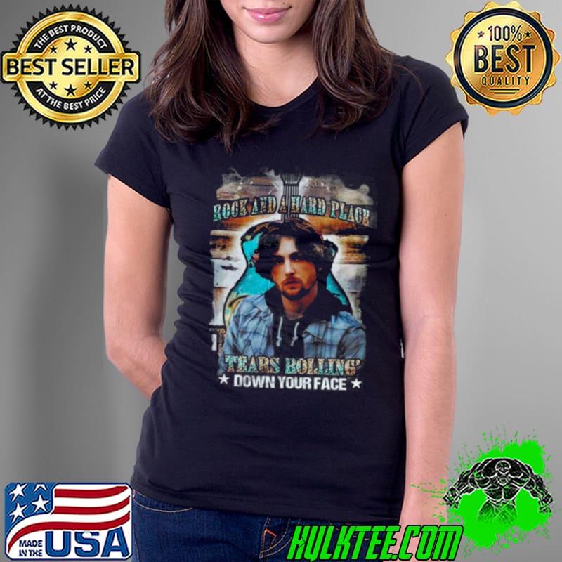 Rock And A Hard Place Tears Rolling’ Down Your Face Bailey Zimmerman s Ladies Tee Rock And A Hard Place Tears Rolling’ Down Your Face Bailey Zimmerman s Ladies Tee