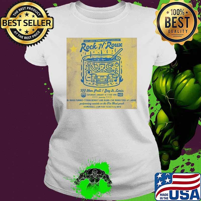 Rock n roux first annual gumbo cook off fundraiser 2023 s Ladies tee Rock n roux first annual gumbo cook off fundraiser 2023 s Ladies tee