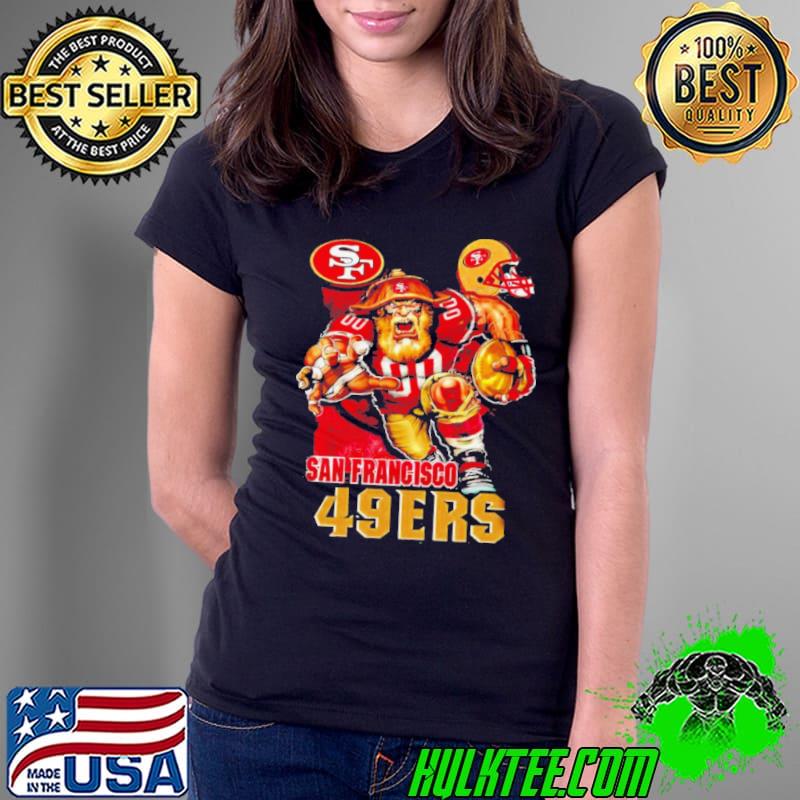 San Francisco 49ers mascot helmet shirt