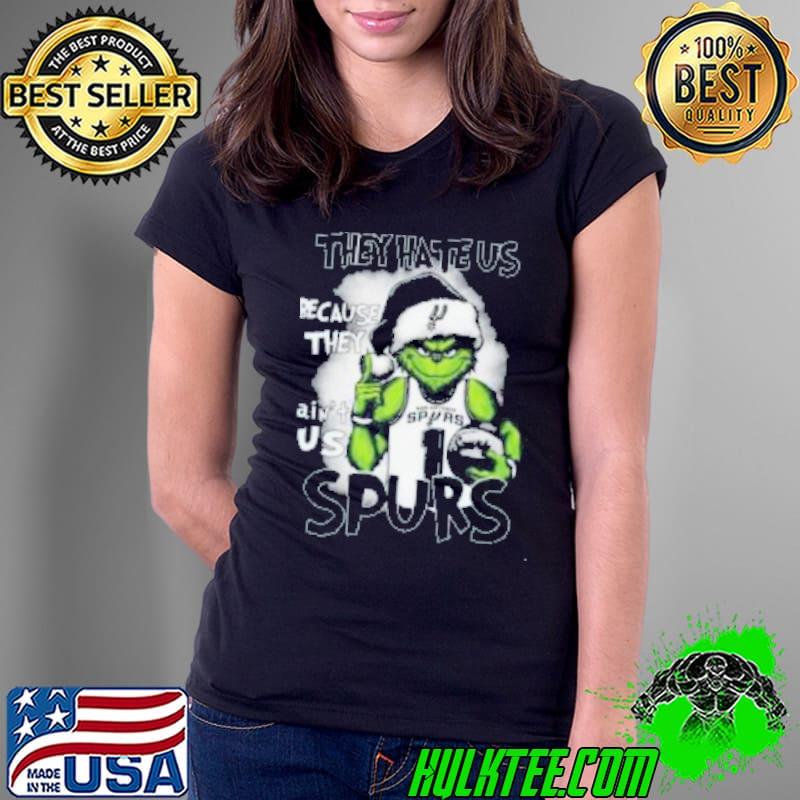 Santa Grinch They Hate Us Because They Ain’t Us San Antonio Spurs Shirt