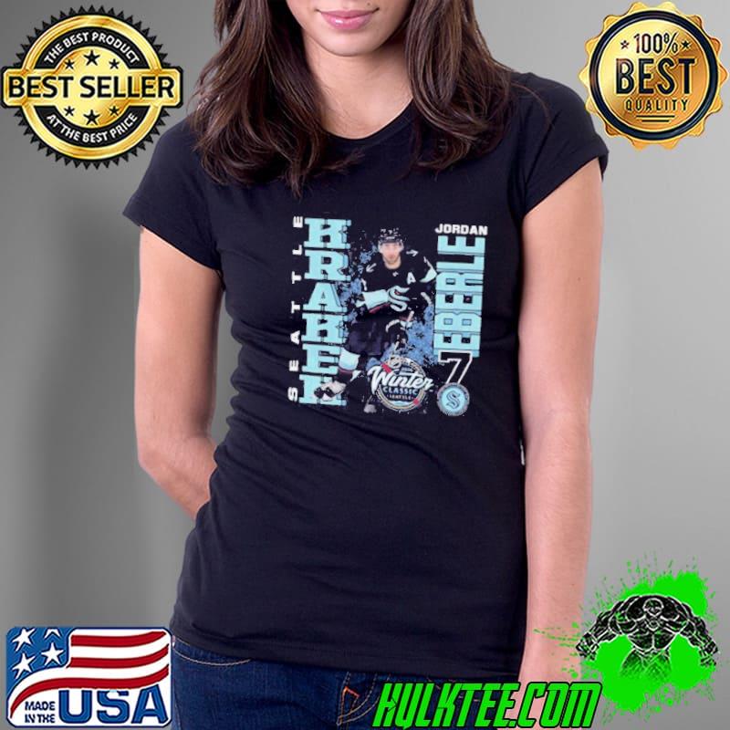 Seattle Kraken Jordan Eberle Mitchell & Ness Black 2024 NHL Winter Classic Player Graphic Shirt Seattle Kraken Jordan Eberle Mitchell & Ness Black 2024 NHL Winter Classic Player Graphic Shirt
