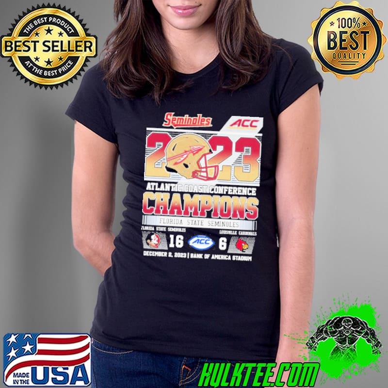 Seminoles 2023 ACC Conference Champions Florida State 16-6 Louisville Shirt