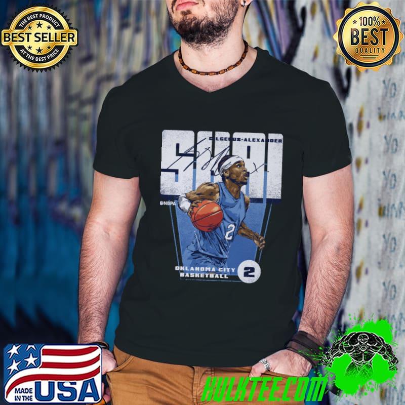 Shai Gilgeous Alexander Oklahoma City professional basketball Signature T-Shirt