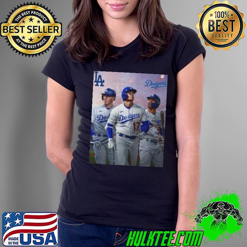 Shohei Ohtani Freddie Freeman Mookie Betts MLB LA Dodgers Vintage Baseball Shirt