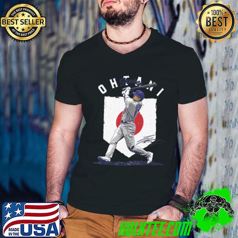 Shohei Ohtani Signature Japanese professional baseball pitcher Los Angeles D Country Flag T-Shirt