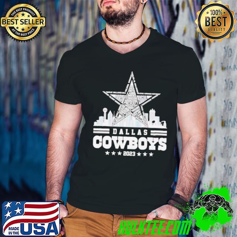 Skyline Dallas Cowboys 2023 s Guys V Neck Skyline Dallas Cowboys 2023 s Guys V Neck