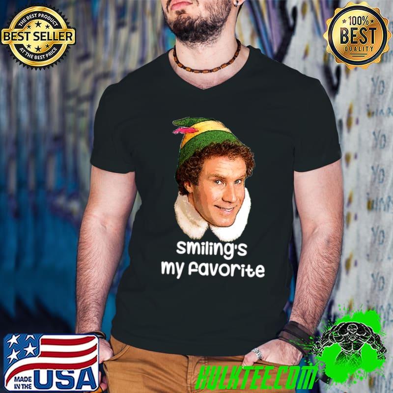 Smiling's my favorite Buddy The Elf Movie 2 T-Shirt