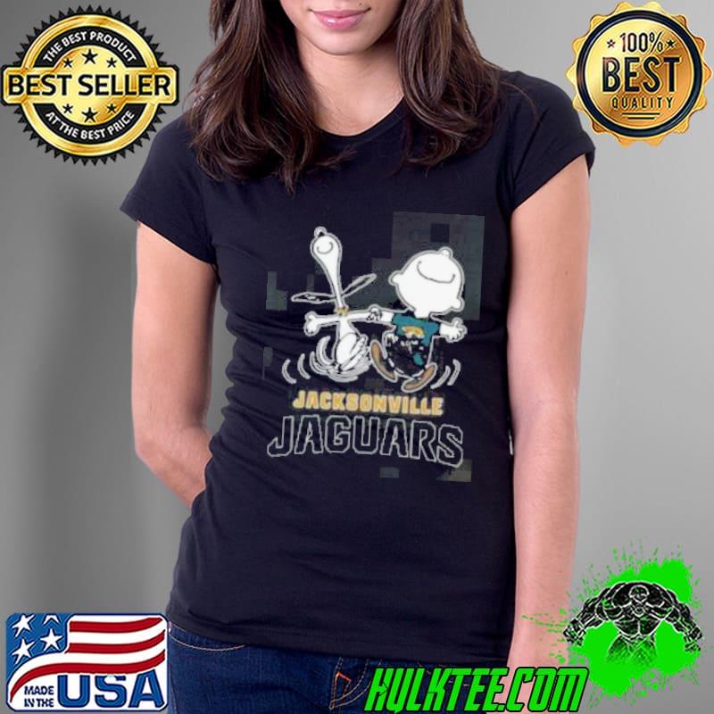 Snoopy And Charlie Brown Happy Jacksonville Jaguars Fans Shirt