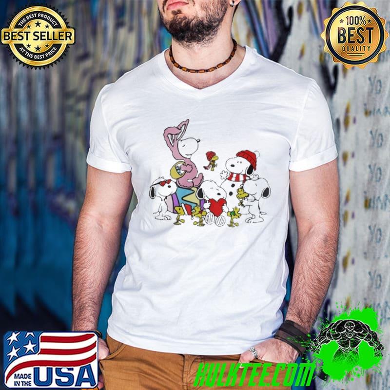 Snoopy And Woodstock Hat Santa Funny Merry Christmas Shirt Guys V Neck Snoopy And Woodstock Hat Santa Funny Merry Christmas Shirt Guys V Neck
