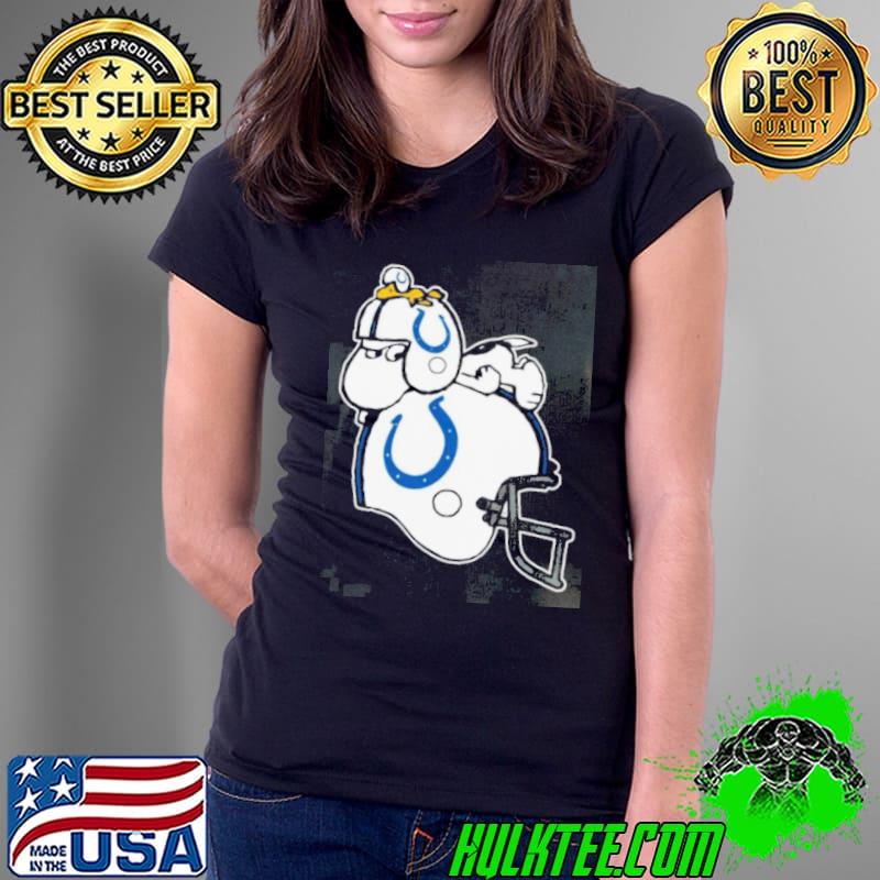 Snoopy And Woodstock Resting On Indianapolis Colts Helmet Shirt