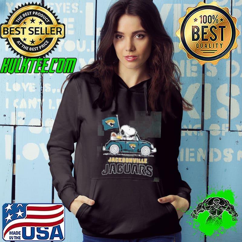 Snoopy And Woodstock Ride The Jacksonville Jaguars Car Shirt Hoodie Snoopy And Woodstock Ride The Jacksonville Jaguars Car Shirt Hoodie