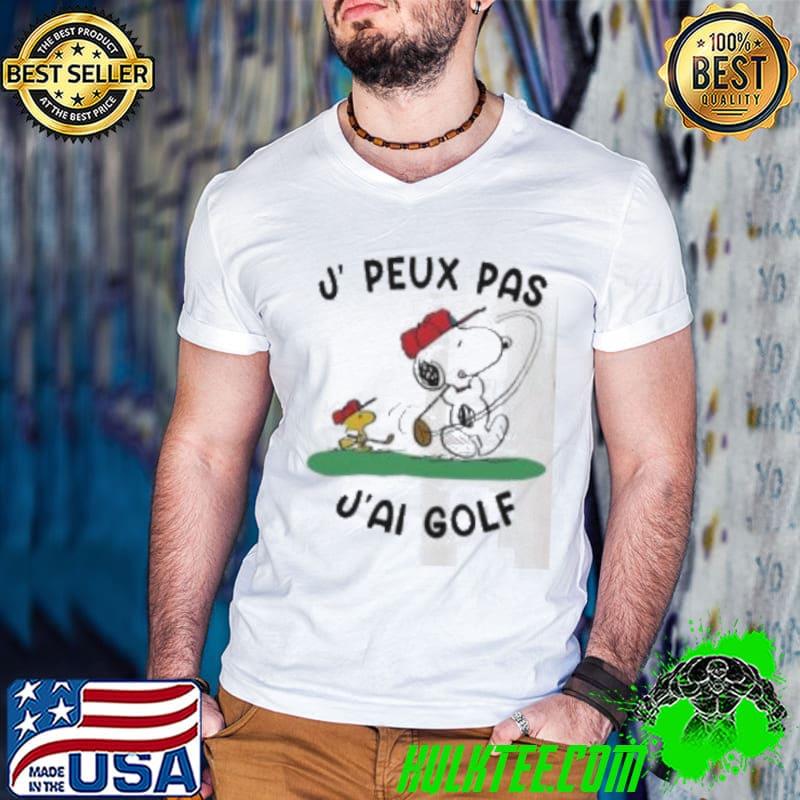 Snoopy And Wwoodstock J, Peux Pas J’ai Golf Shirt