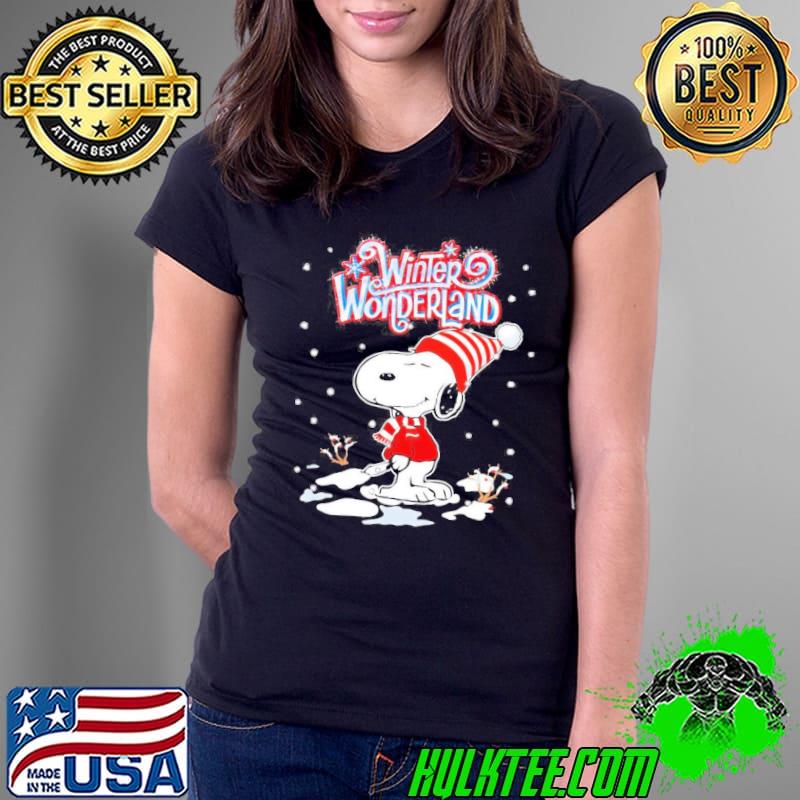 Snoopy Hat Santa Winter Wonderland Merry Christmas Shirt