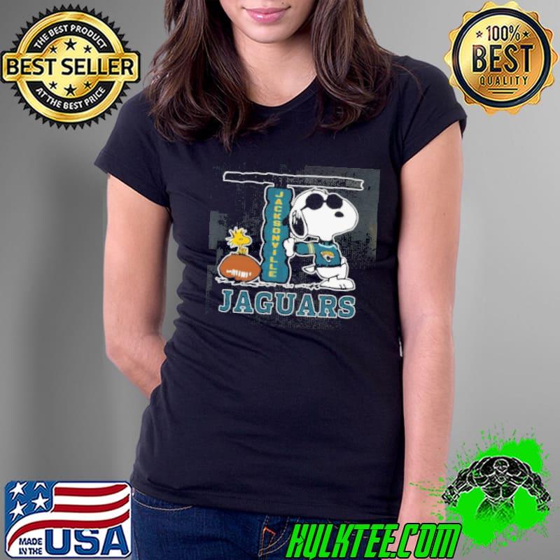 Snoopy Joe Cool And Woodstock The Jacksonville Jaguars Shirt