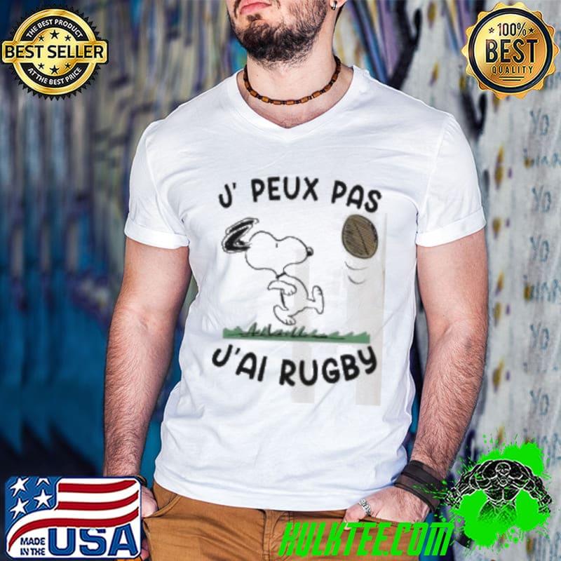 Snoopy Play Rugby J, Peux Pas J’ai Rugby Shirt