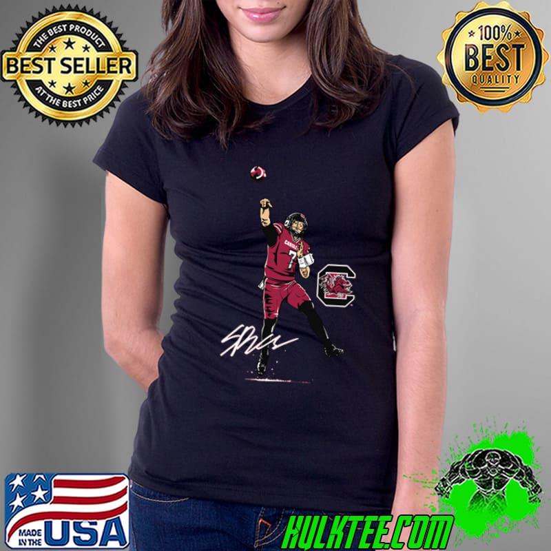 Spencer Rattler Signature American football quarterback who most recently Superstar Pose T-Shirt Ladies Tee Spencer Rattler Signature American football quarterback who most recently Superstar Pose T-Shirt Ladies Tee