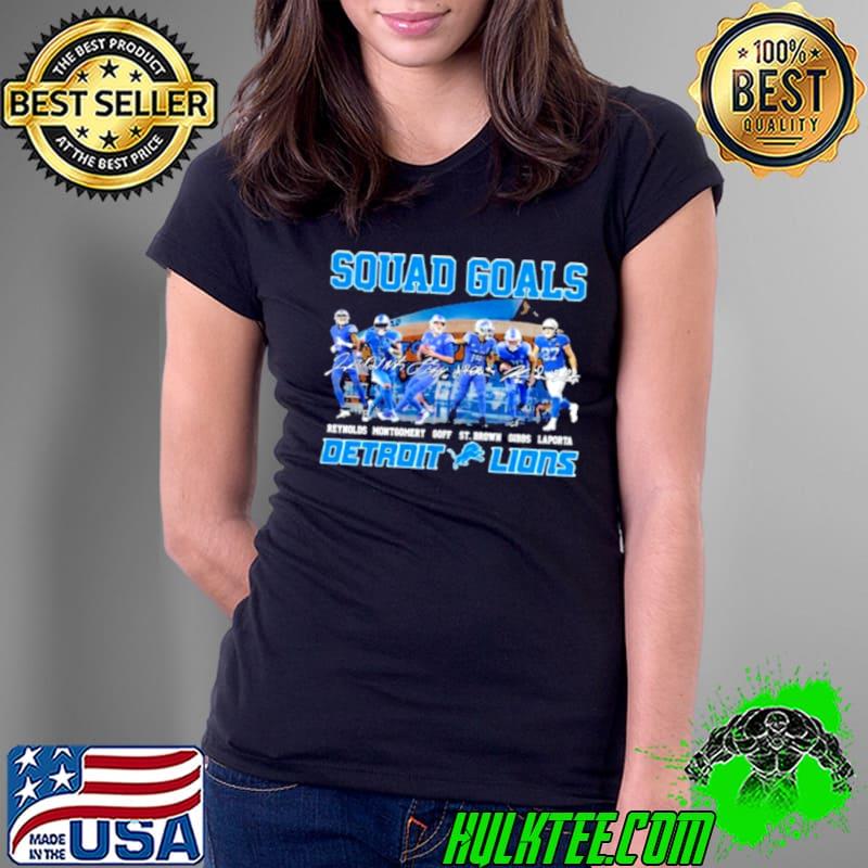 Squad Goals Detroit Lions 2023 Signatures s Ladies Tee Squad Goals Detroit Lions 2023 Signatures s Ladies Tee