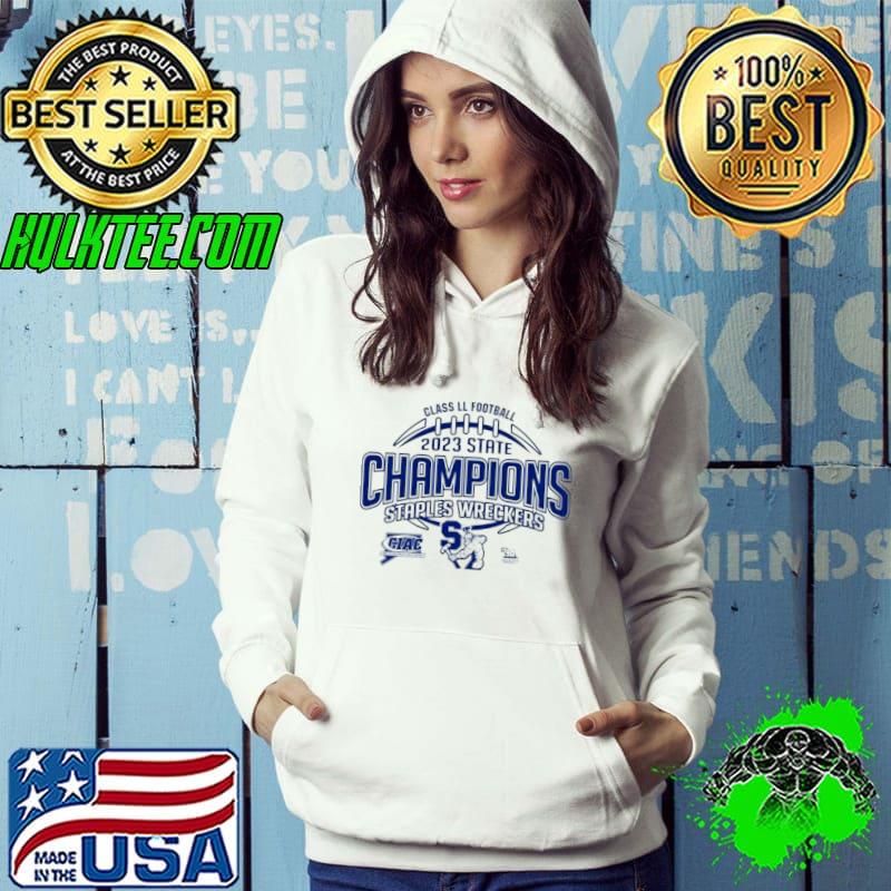 Staples Wreckers CIAC Class LL Football 2023 State Champions Shirt