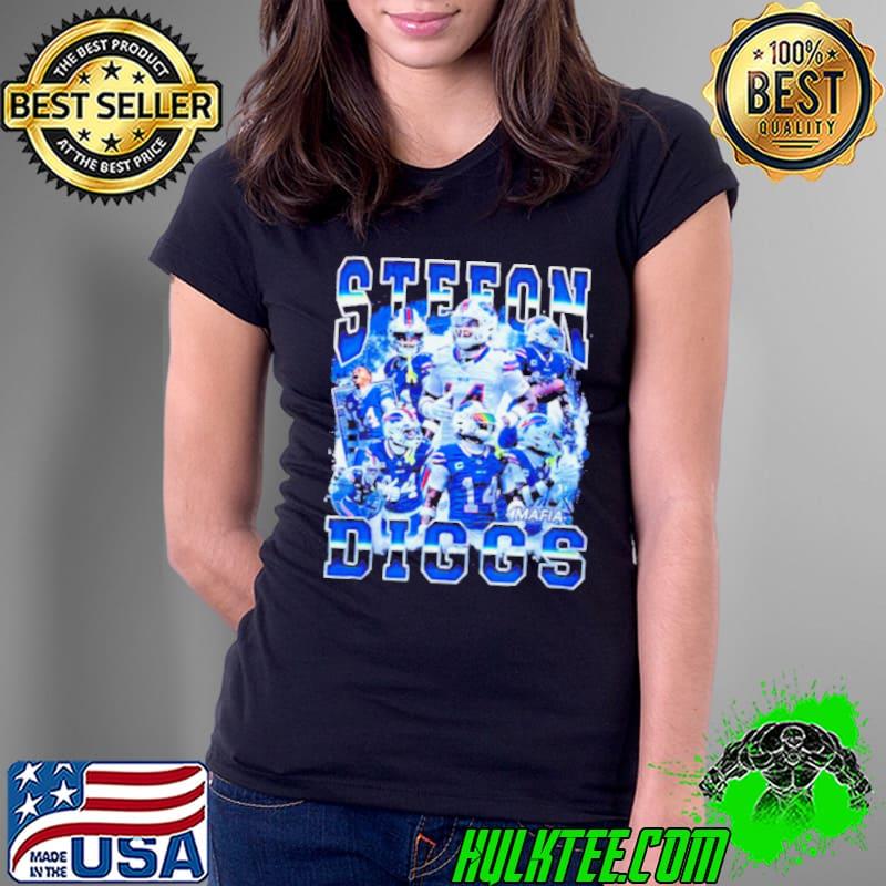 Stefon Diggs Buffalo Bills retro s Ladies Tee Stefon Diggs Buffalo Bills retro s Ladies Tee