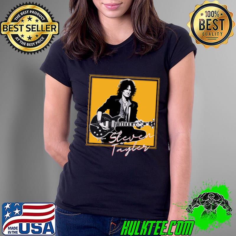 Steven Tyler American singer lead singer 1948 play guitar T-Shirt Ladies Tee Steven Tyler American singer lead singer 1948 play guitar T-Shirt Ladies Tee