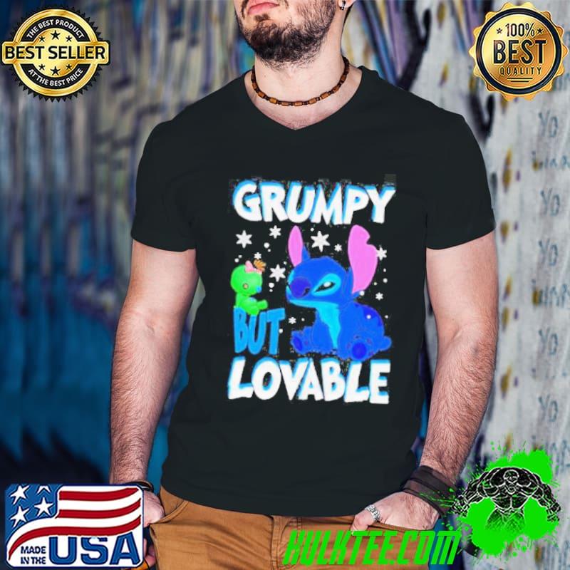 Stitch grumpy but lovable character funny shirt