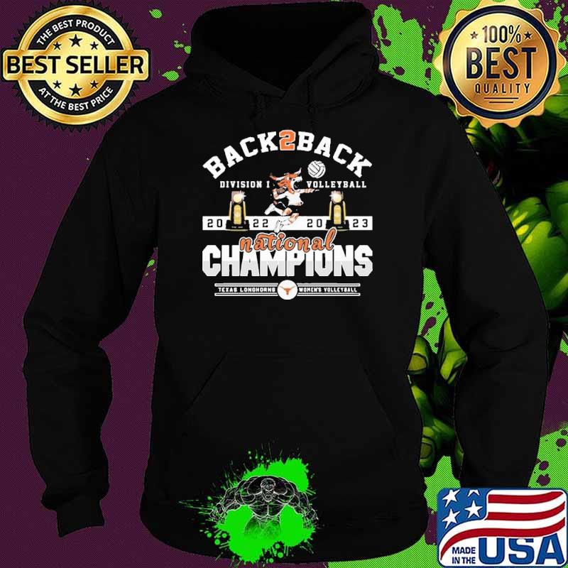 Texas longhorns back 2 back Division I volleyball national champions Texas longhorns women’s volleyball shirt